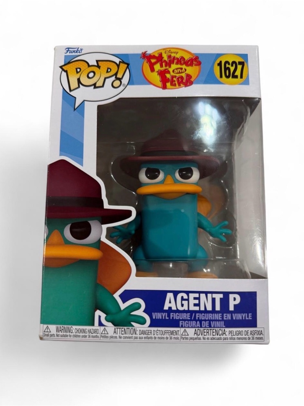 Funko Agent P Vinyl Figure - Teal with Brown Hat